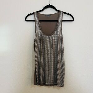 Vince Sequined Racerback Tank size Medium